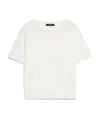 Weekend Max Mara T-shirt With Round Neck And Short Sleeves In White
