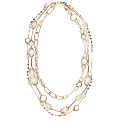 WEEKEND MAX MARA WEEKEND MAX MARA JABOT WHITE NECKLACE
