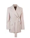 Weekend Max Mara Powder Pink Teso Jacket In Neutral