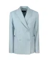 Weekend Max Mara Quito Single-breasted Jacket In Blue