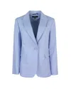 Weekend Max Mara Quito Single-breasted Jacket In Blue