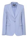 Weekend Max Mara Quito Single-breasted Jacket In Blue