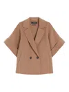 Weekend Max Mara Coat Double-breasted Front Pockets In Brown
