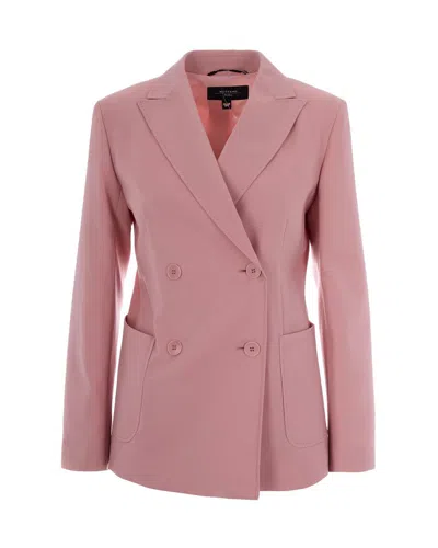 Weekend Max Mara Blazer Doppiopetto Rosa Antico In Pink