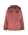 Weekend Max Mara Giacca A Vento Reversibile In Tela Antigoccia In Red