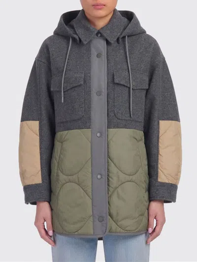 Weekend Max Mara Wool And Technical Fabric Jacket In Gray