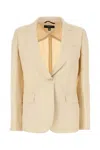 Weekend Max Mara Single-button Tailored Blazer In Yellow