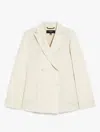 Weekend Max Mara Nervoso Sabbia Double-breasted Blazer In Beige