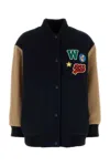 Weekend Max Mara Adorni Bomber Jacket In Wool In Black