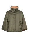 Weekend Max Mara Ronco Snap-buttoned Reversible Jacket In Green