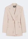 Weekend Max Mara Max Mara Weekend Wool Jacket With Belt In Neutral