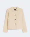 Weekend Max Mara Omens Ivory Nordica Regular-fit Wool-blend Jacket In Neutral