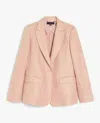 Weekend Max Mara Washed Linen Blazer In Pink