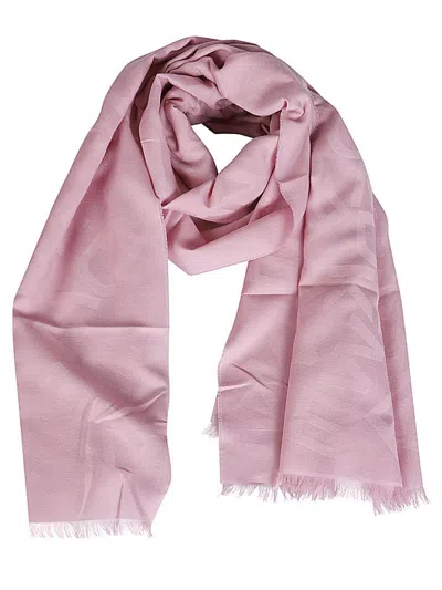 Weekend Max Mara Jacquard Knit Scarf In Pink