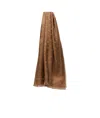 Weekend Max Mara Viscose And Wool Jacquard Shawl In Brown