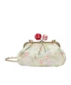 Weekend Max Mara Jacquard Silk Shoulder Bag In Nude