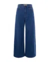 Weekend Max Mara Jeans Ampio Blu In Multi