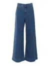 Weekend Max Mara Vega Denim Trousers In Blue