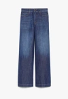 Weekend Max Mara Linen And Cotton Denim Jeans In Blue