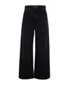 Weekend Max Mara Cactus Logo-patch Jeans In Black