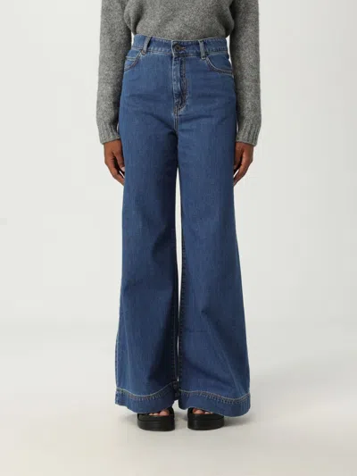 Weekend Max Mara Jeans Woman  In Blue