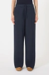 Weekend Max Mara Jersey Drawstring Waist Pants In Blue