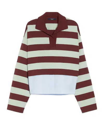WEEKEND MAX MARA MAX MARA WEEKEND HALLE STRIPED LONG-SLEEVED POLO SHIRT
