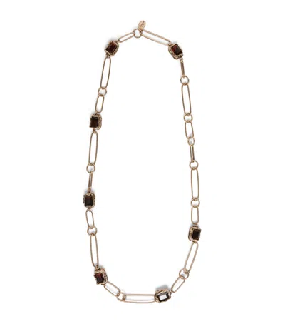 Weekend Max Mara Jewel-embellished Necklace In Gold