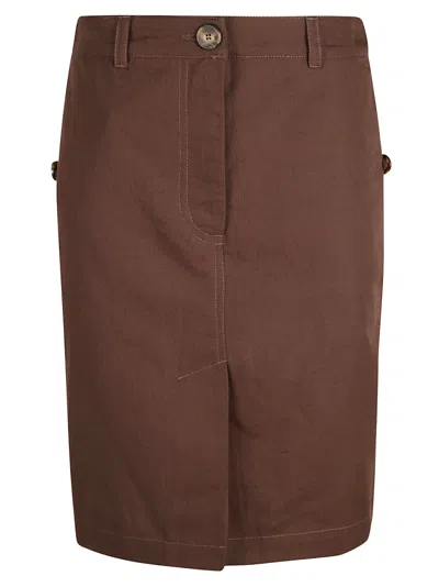 Weekend Max Mara Joan Skirt In Brown