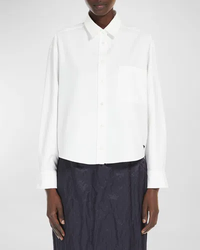 WEEKEND MAX MARA JOCK BUTTON-DOWN COTTON SHIRT