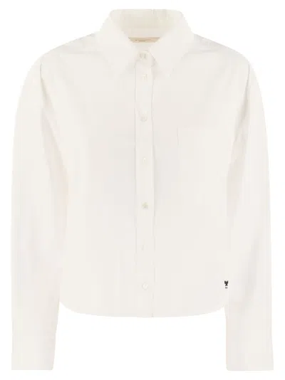 Weekend Max Mara Jock Cotton Oxford Shirt In White