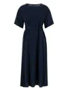 Weekend Max Mara Jordan Belted Midi Dress In Blue