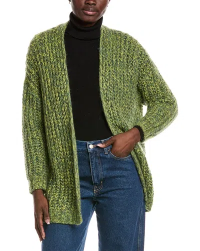 Weekend Max Mara Josef Mohair-blend Cardigan In Green
