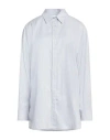 Weekend Max Mara Joyroad By Lucy Hale Woman Shirt Sky Blue Size 14 Cotton In Blue