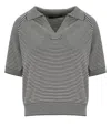 Weekend Max Mara Junior Blue Poloshirt In Gray