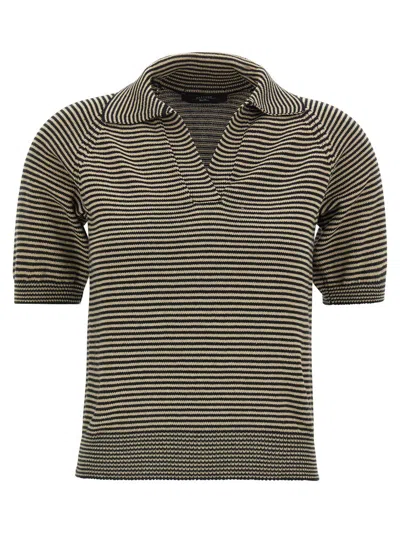 Weekend Max Mara Junior Polo Multicolor In Gray