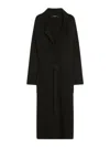 Weekend Max Mara Kabul Cardigan In Ribbed Wool Knit In Black