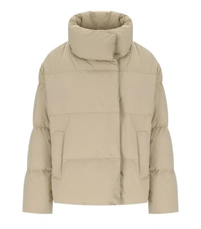 Weekend Max Mara Kaiser Beige Down Jacket In Nude