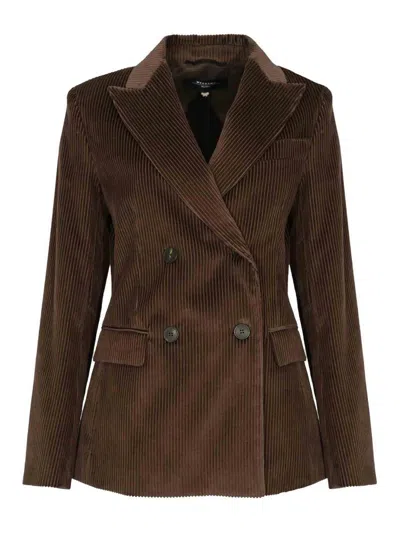 Weekend Max Mara Katanga Double-breasted Jacket In Brown