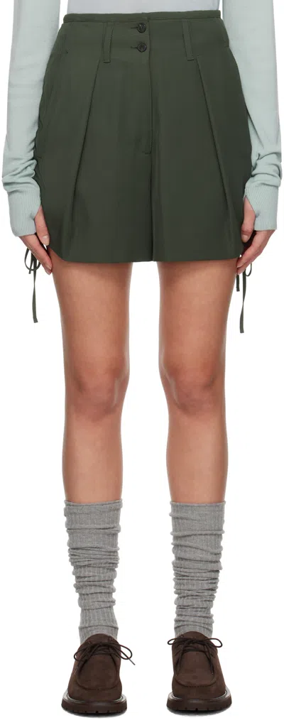 Weekend Max Mara Khaki Aereo Shorts In 003 Kaki