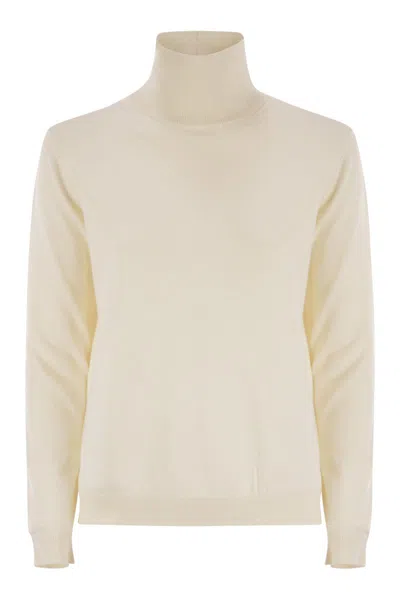 WEEKEND MAX MARA WEEKEND MAX MARA KIKU - TURTLENECK IN SILK AND WOOL YARN