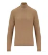 Weekend Max Mara Kiku Camel Turtleneck Sweater In Brown