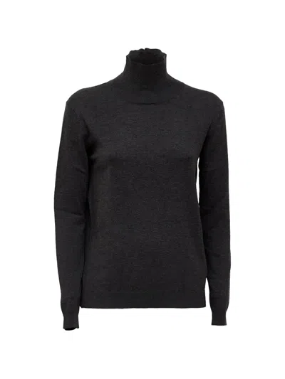 Weekend Max Mara Kiku Roll-neck Sweater In Gray