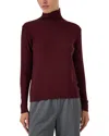 Weekend Max Mara Kiku Silk & Wool-blend Sweater In Burgundy