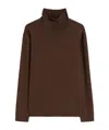 Weekend Max Mara Kiku Turtleneck Long-sleeved Jumper In Brown