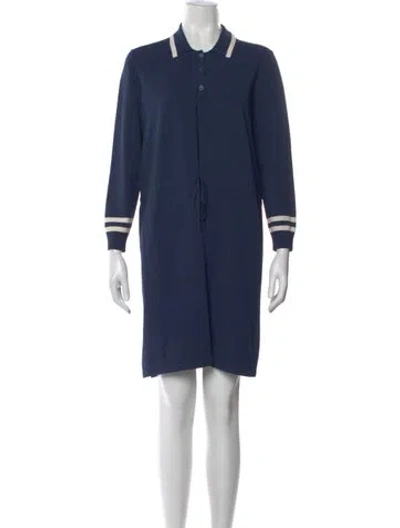Pre-owned Weekend Max Mara Knee-length Dress In Blue