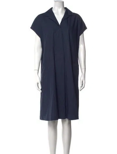 Pre-owned Weekend Max Mara Knee-length Dress In Blue