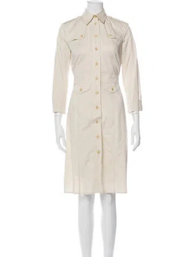 Pre-owned Weekend Max Mara Knee-length Dress In Neutral