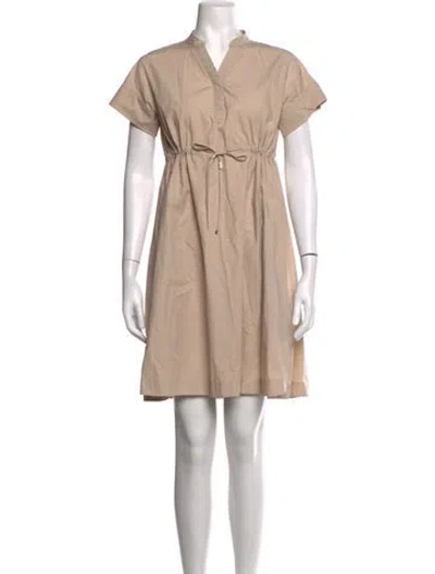 Pre-owned Weekend Max Mara Knee-length Dress In Neutrals