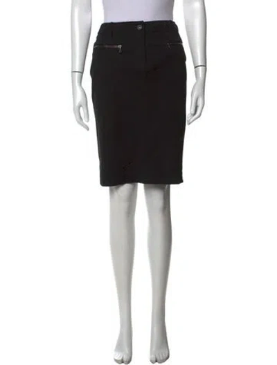 Pre-owned Weekend Max Mara Knee-length Skirt In Black